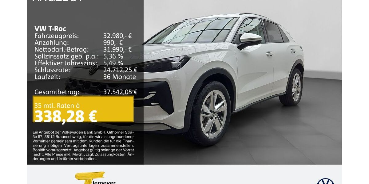 VW T-Roc 9.900 km 31.950 &euro; Lüdenscheid 58507