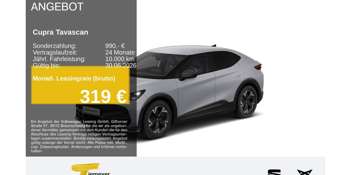 Cupra Tavascan 11.477 km 41.030 &euro; Hemer 58675