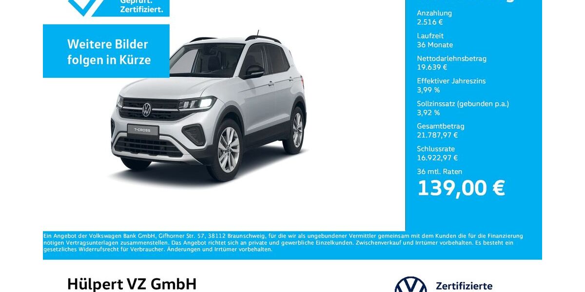 VW T-Cross 7.766 km 21.977 &euro; Dortmund 44379