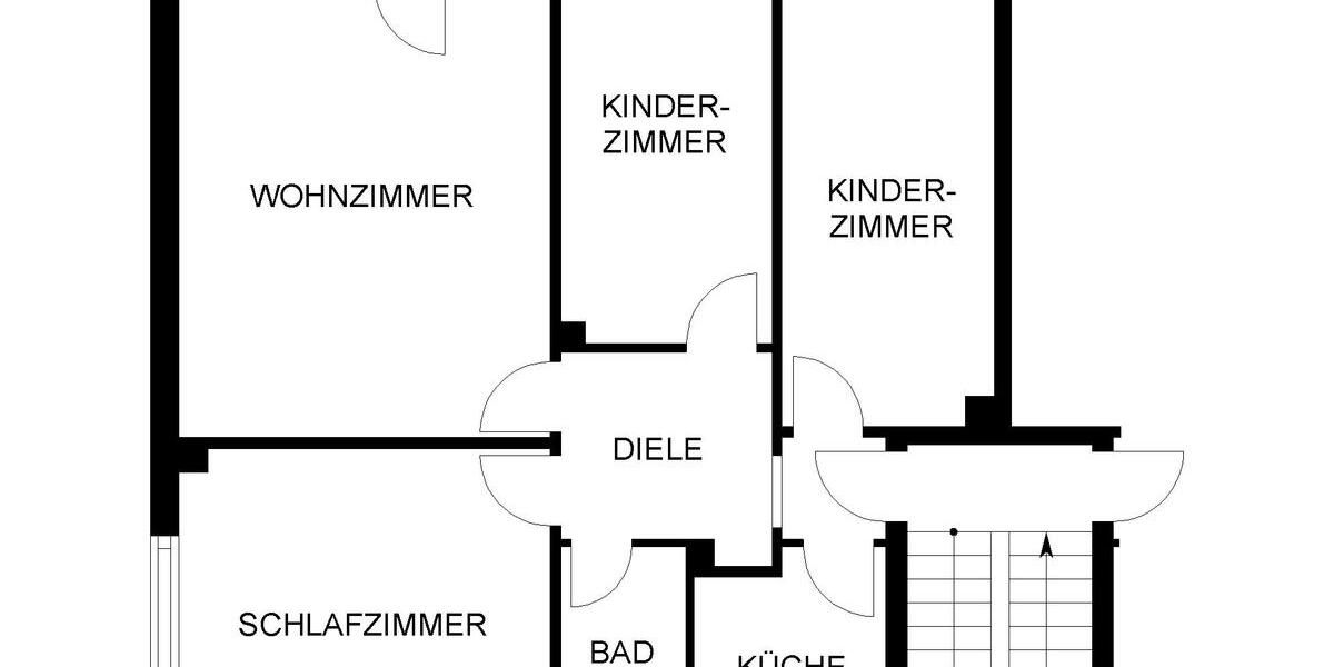 Etagenwohnung Witten Heven - 4.5 Zimmer, 85 m&sup2;, 550&euro; | Angebot:25904864