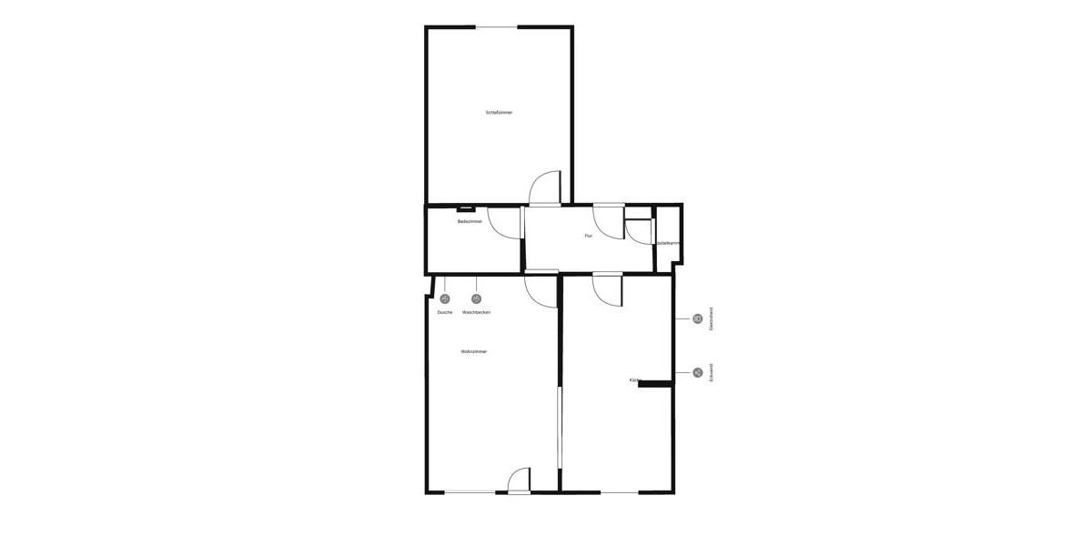 Etagenwohnung Kamen - 2 Zimmer, 54 m&sup2;, 488&euro; | Angebot:26377372