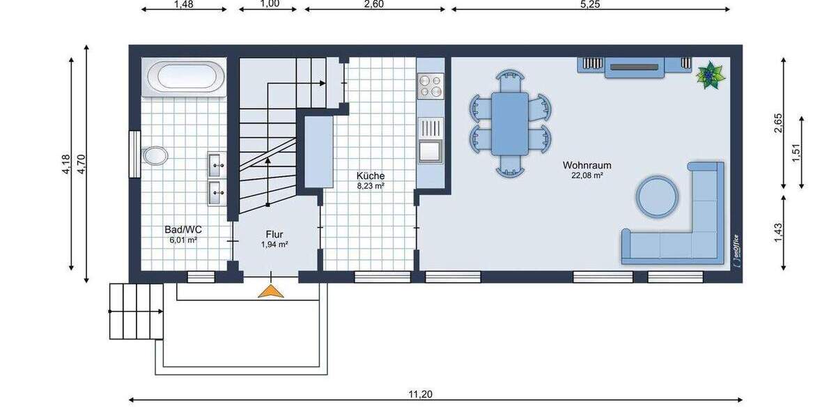 Mehrfamilienhaus, Wohnhaus Dortmund Neuasseln - 3 Zimmer, 72 m&sup2;, 189.000&euro; | Angebot:25665921