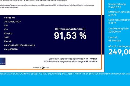 VW ID.4 58.823 km 26.664 &euro; Unna 59423