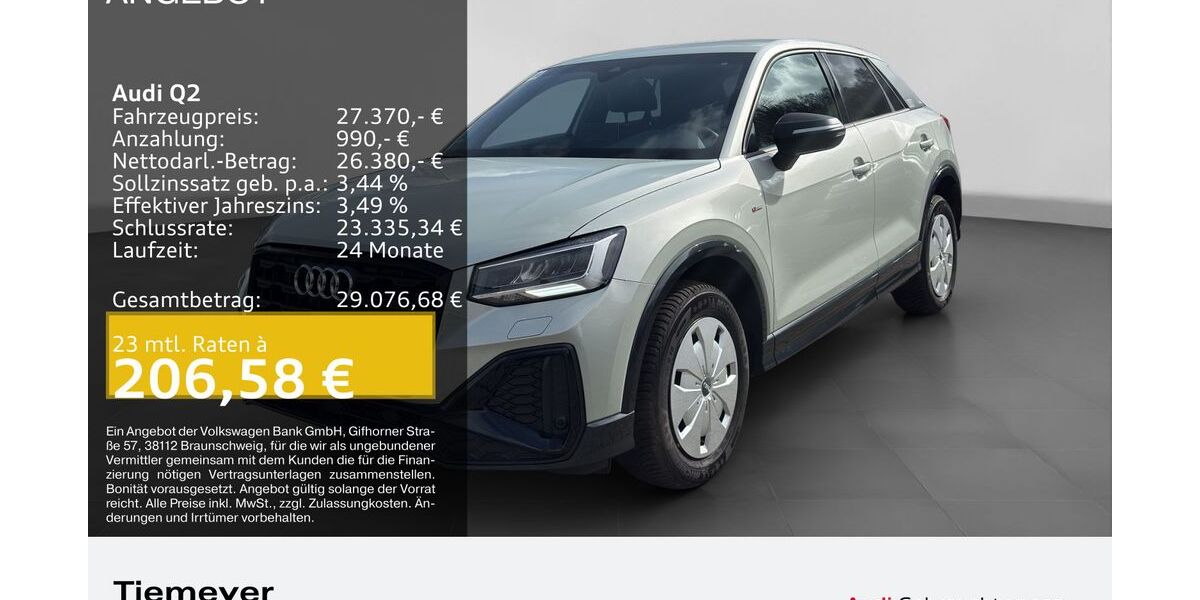 Audi Q2 8.211 km 27.370 &euro; Lüdenscheid 58511