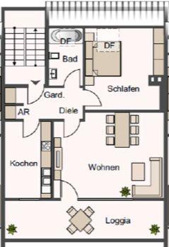 Etagenwohnung Dortmund Hörde - 2 Zimmer, 70 m&sup2;, 700&euro; | Angebot:25570069