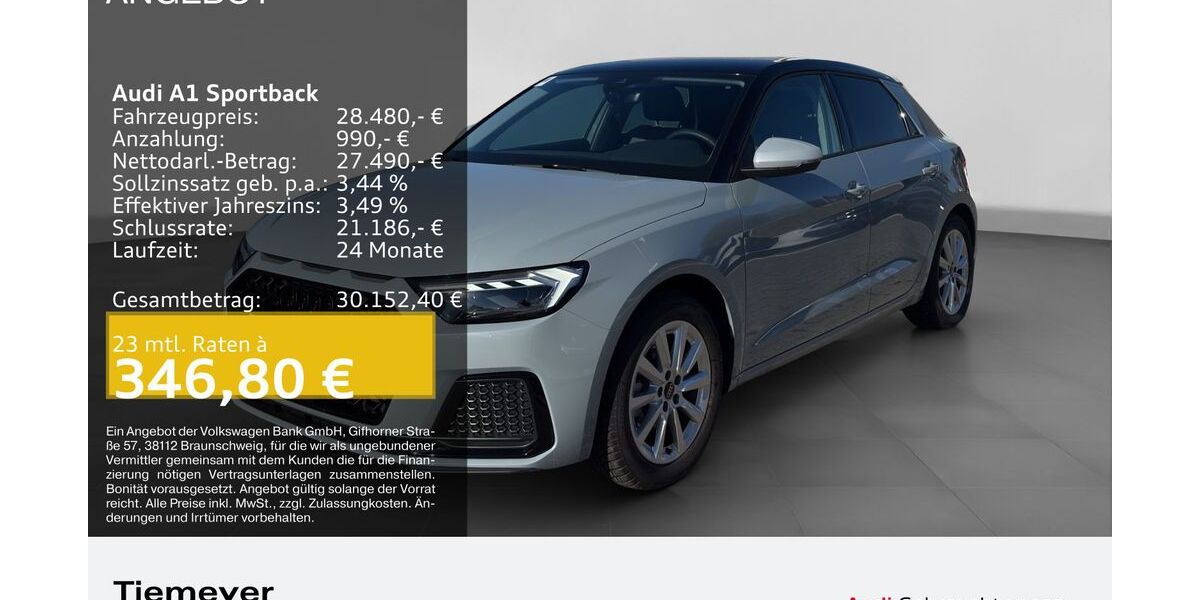 Audi A1 6.724 km 28.480 &euro; Lüdenscheid 58511