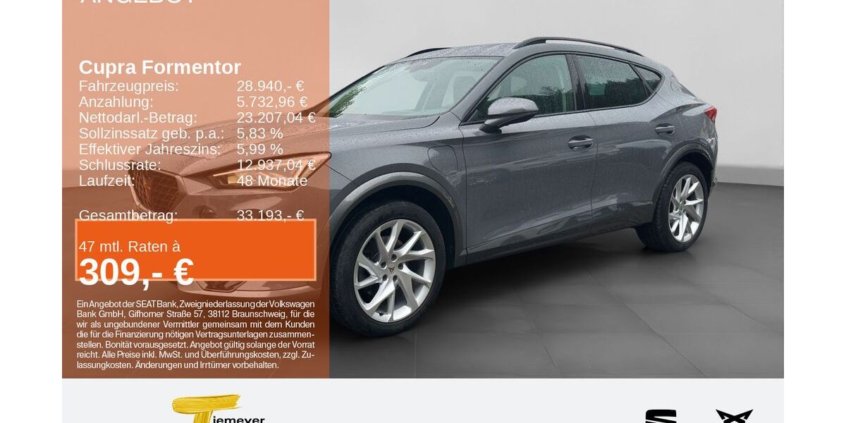 Cupra Formentor 38.787 km 28.410 &euro; Plettenberg 58840