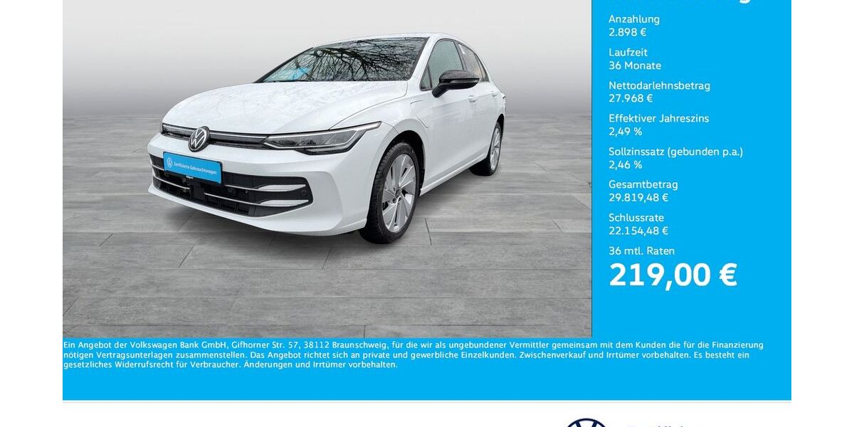 VW Golf 8.690 km 29.411 &euro; Unna 59423