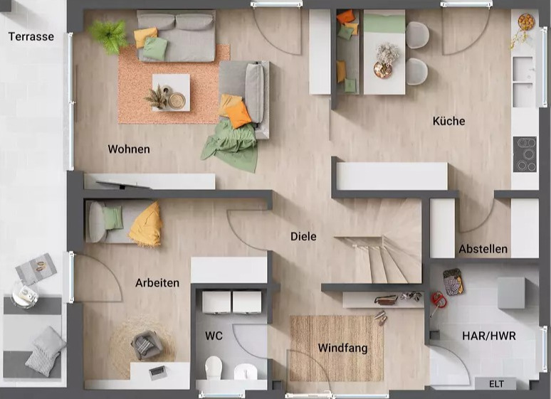 Mehrfamilienhaus, Wohnhaus Bergkamen Mitte - 5 Zimmer, 152 m&sup2;, 386.000&euro; | Angebot:25681233