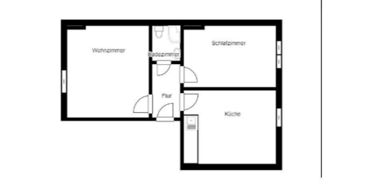 Dachgeschoßwohnung Dortmund - 2 Zimmer, 45 m&sup2;, 560&euro; | Angebot:26647345