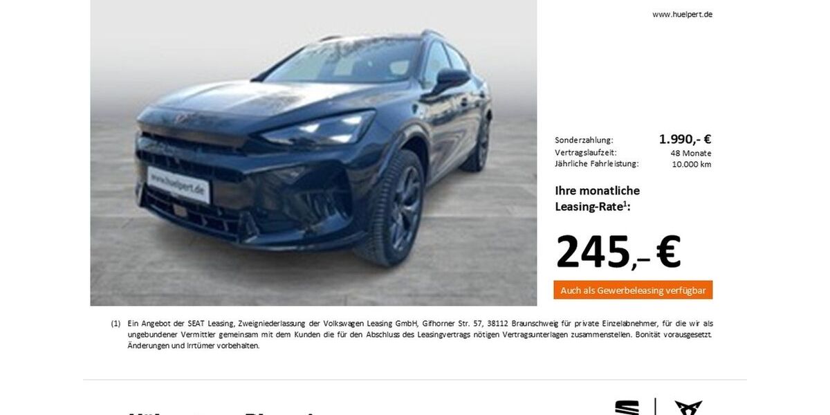 Cupra Formentor 13.979 km 33.114 &euro; Dortmund 44269