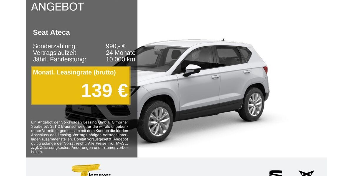 Seat Ateca 19.245 km 25.880 &euro; Lüdenscheid 58513