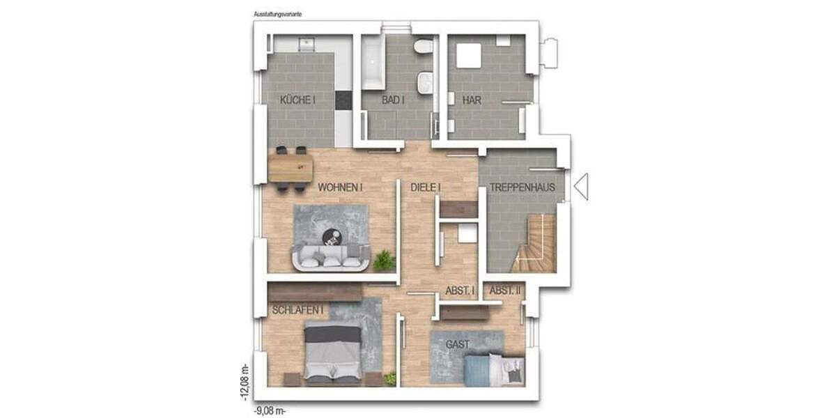 Etagenwohnung Bergkamen-Weddinghofen Mitte - 5 Zimmer, 100 m&sup2;, 425.550&euro; | Angebot:25728403