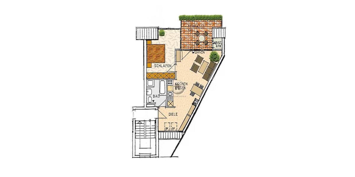 Etagenwohnung Iserlohn - 2 Zimmer, 59 m&sup2;, 483&euro; | Angebot:26640311
