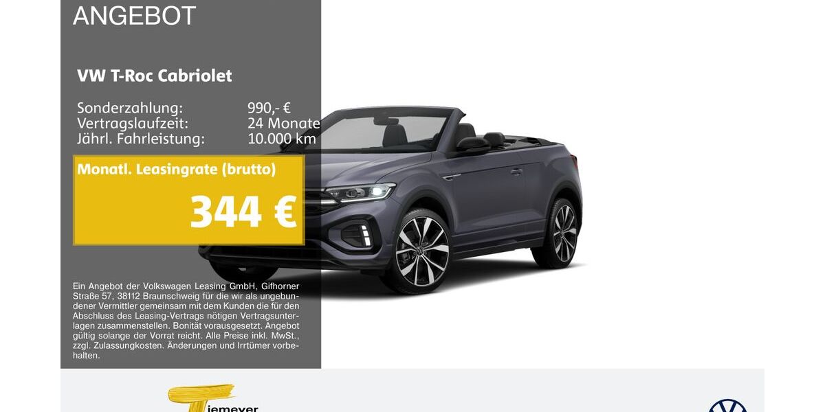 VW T-Roc 4.919 km 35.870 &euro; Lüdenscheid 58507