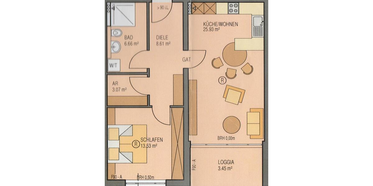 Etagenwohnung Hagen Hohenlimburg - 1 Zimmer, 62 m&sup2;, 595&euro; | Angebot:26294692