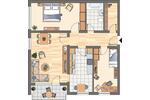 Etagenwohnung Dortmund Brackel - 3 Zimmer, 80 m&sup2;, 428&euro; | Angebot:26652163
