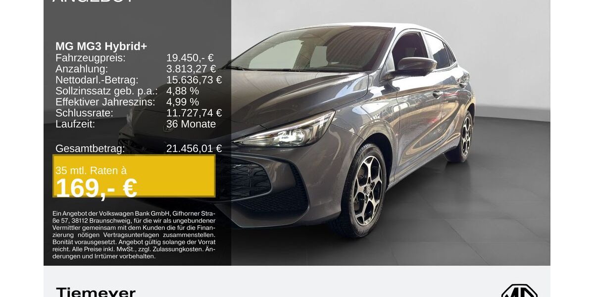 MG 3 4.500 km 19.450 &euro; Hemer 58675