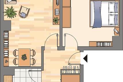 Wohnung Dortmund Brackel - 2 Zimmer, 60 m&sup2;, 477&euro; | Angebot:24814078