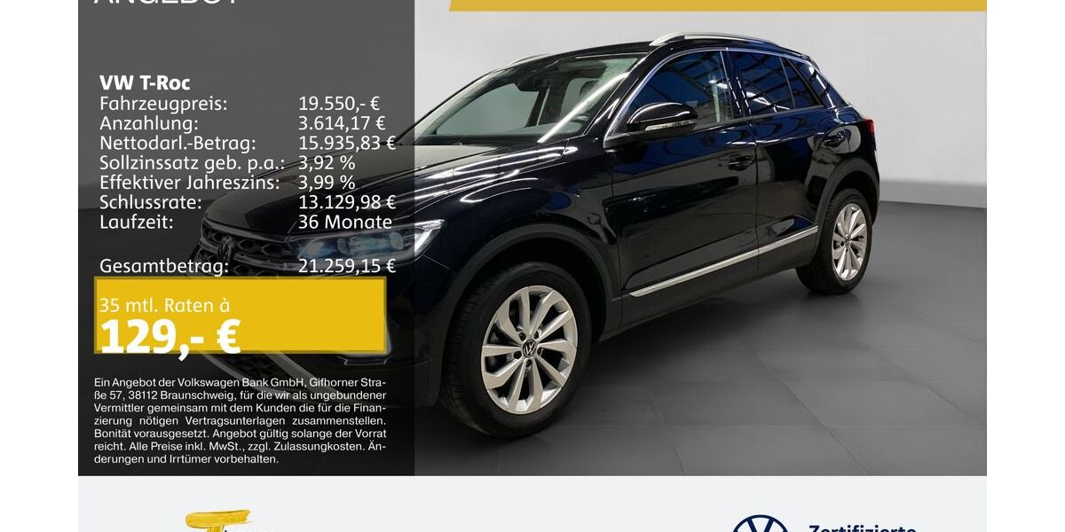 VW T-Roc 42.054 km 19.550 &euro; Plettenberg 58840