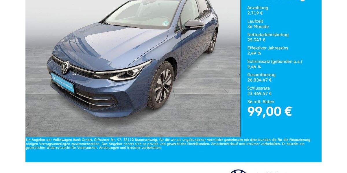 VW Golf 16.983 km 26.666 &euro; Dortmund 44141