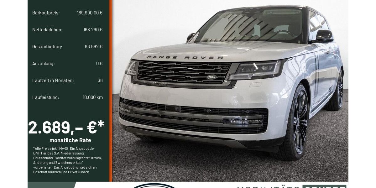 Land Rover Range Rover 13.500 km 158.990 &euro; Lüdenscheid 58507