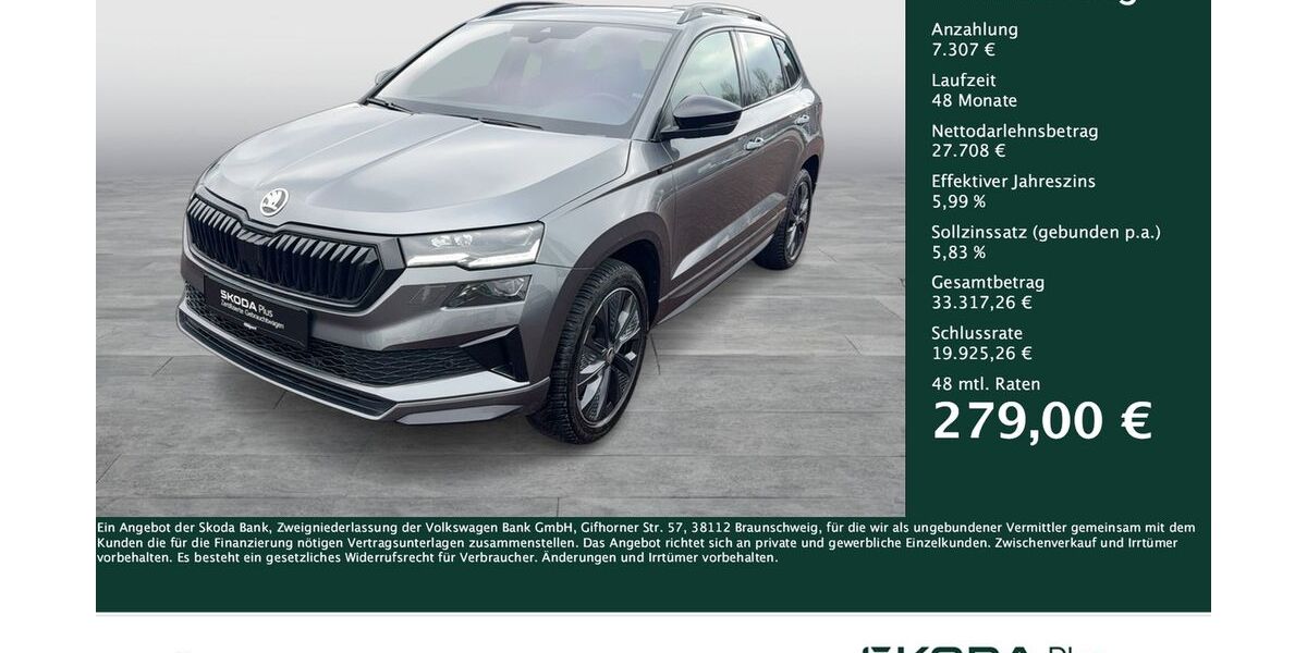 Skoda Karoq 20.323 km 34.922 &euro; Dortmund 44309