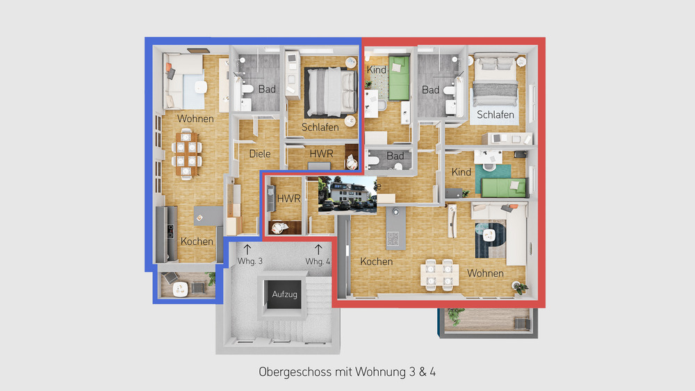 Etagenwohnung Witten Mitte - 4 Zimmer, 100 m&sup2;, 399.990&euro; | Angebot:25738929